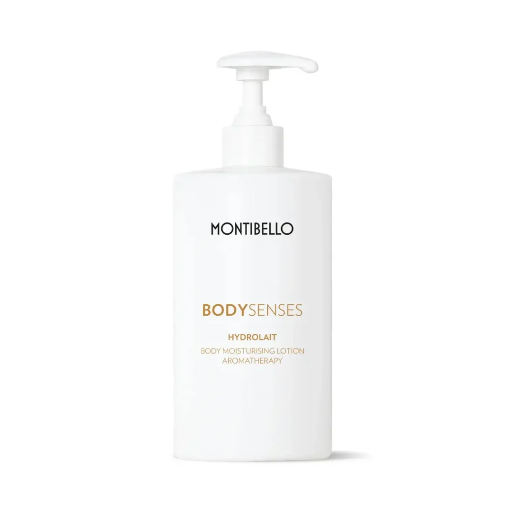 Crema corporal hidratante Montibello Body Senses Hydrolait no grasa con ácido hialurónico y vitamina E en Estética Ito.