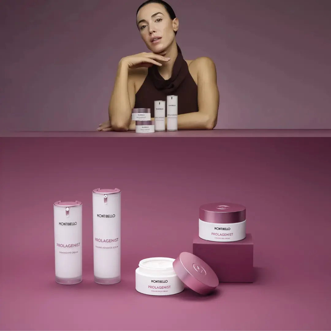Tratamiento facial Prolagenist Collagen Atelier de Montibello en Estética Ito para firmeza, colágeno, arrugas, óvalo facial e hidratación.