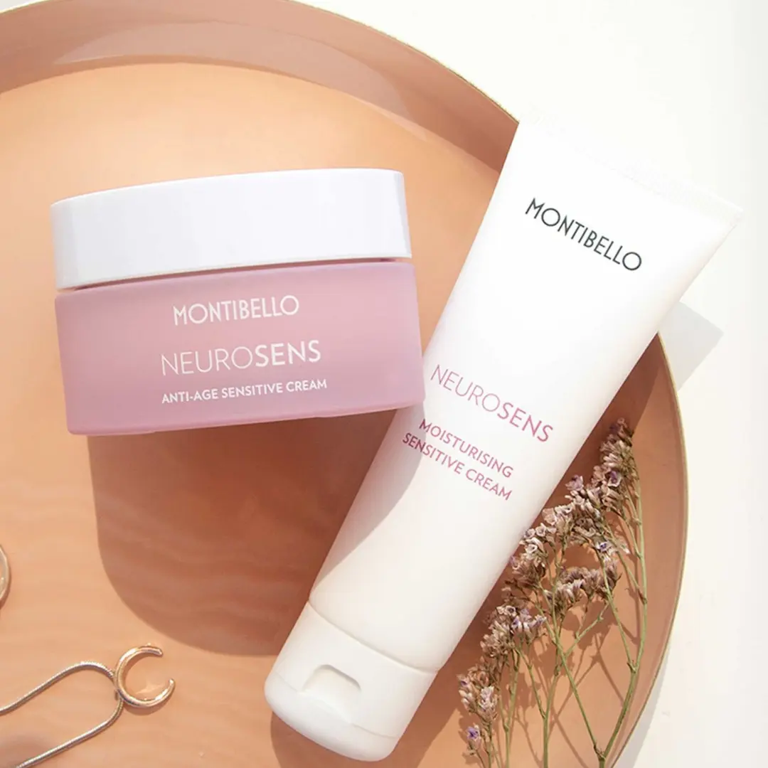 Sérum antirojeces Montibello Neurosens para piel sensible, tratamiento facial calmante para rojeces e irritaciones en Estética Ito.