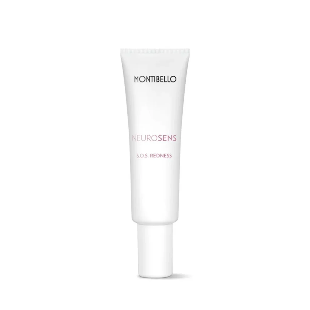 Sérum antirojeces Montibello Neurosens para piel sensible, tratamiento facial calmante para rojeces e irritaciones en Estética Ito.