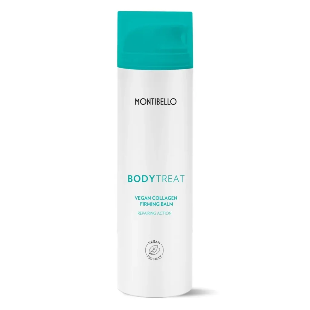 Crema corporal reafirmante Montibello Body Treat con colágeno vegano, Centella Asiática y silicio para flacidez y estrías en Estética Ito.